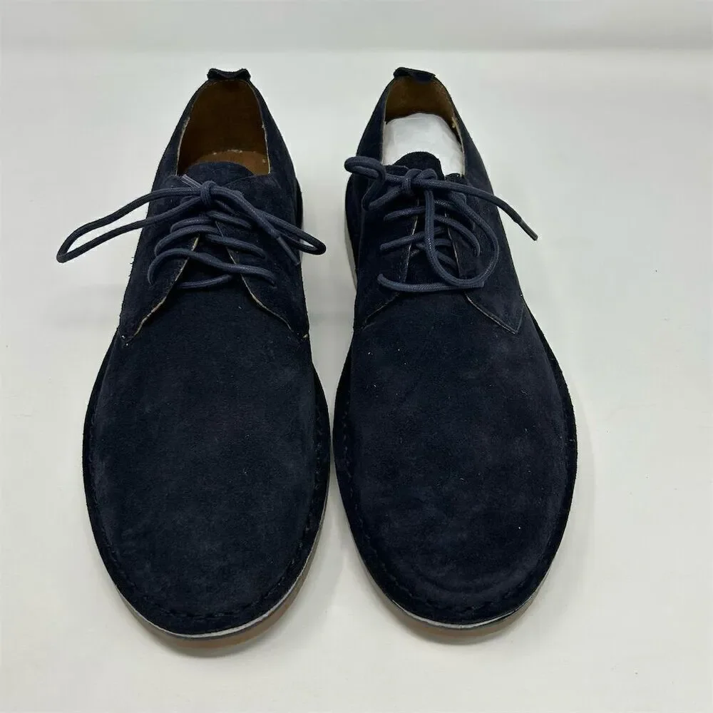 Florsheim Men's Blue Suede Slip-On Oxford Lace Up Shoes Size 11 Casual